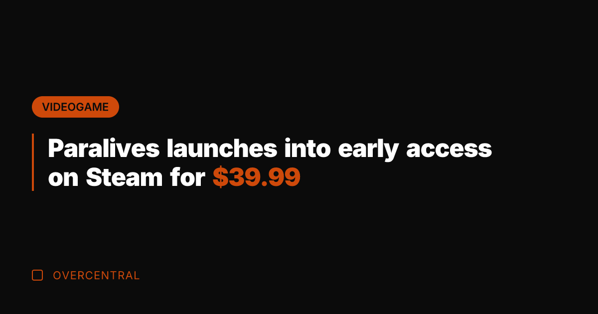 Paralives launches into early access on Steam for .99