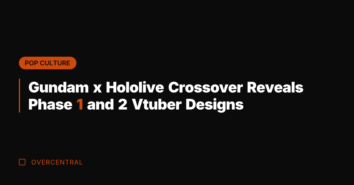 Gundam x Hololive Crossover Reveals Phase 1 and 2 Vtuber Designs