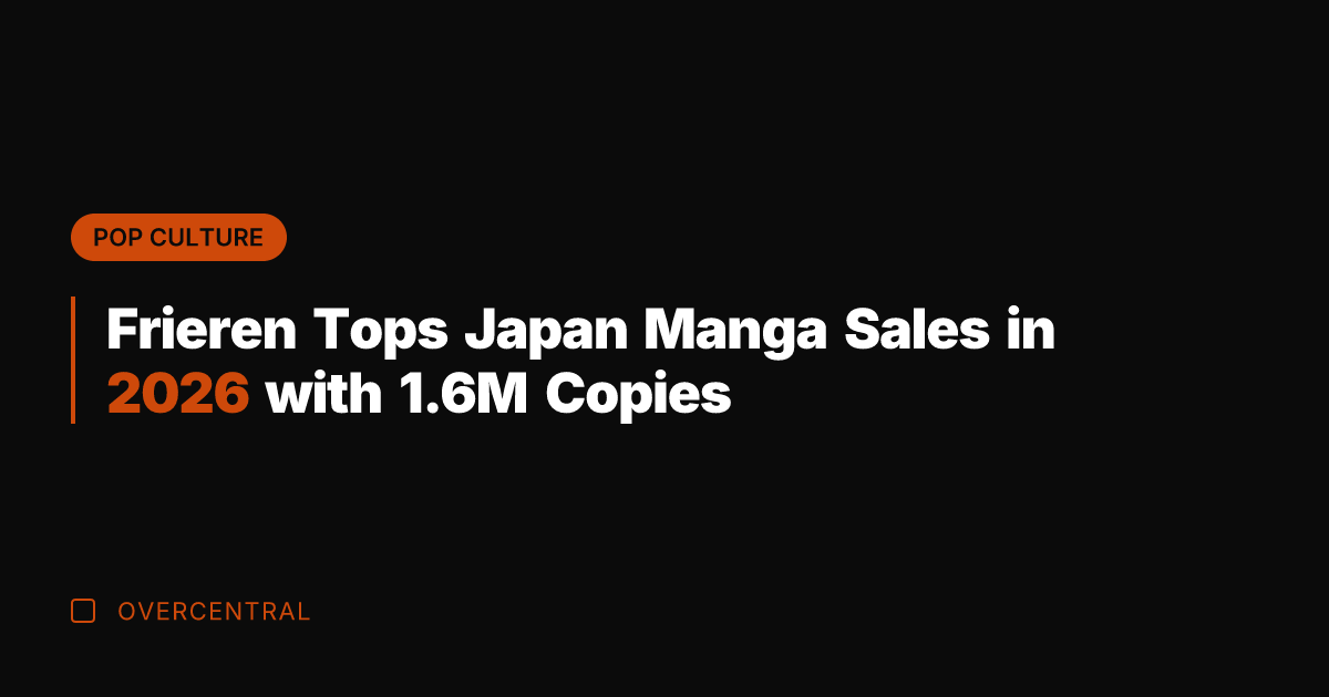 Frieren Tops Japan Manga Sales in 2026 with 1.6M Copies