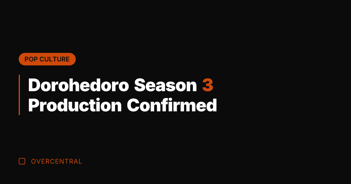 Dorohedoro Season 3 Production Confirmed