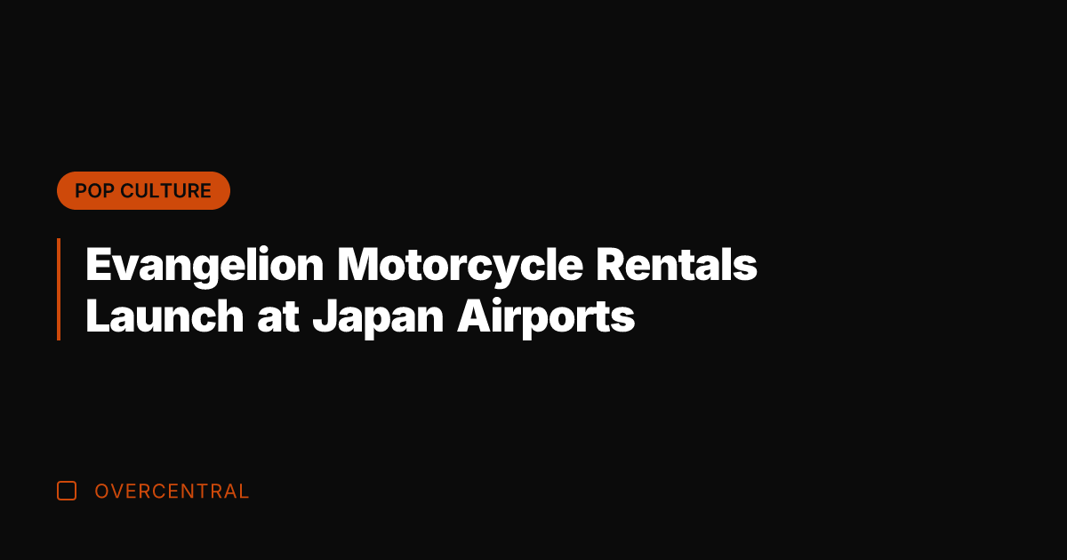 Evangelion Motorcycle Rentals Launch at Japan Airports