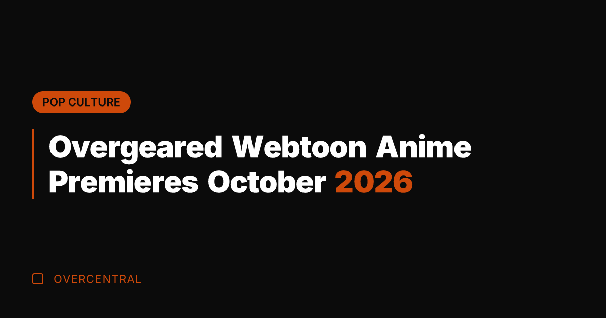 Overgeared Webtoon Anime Premieres October 2026