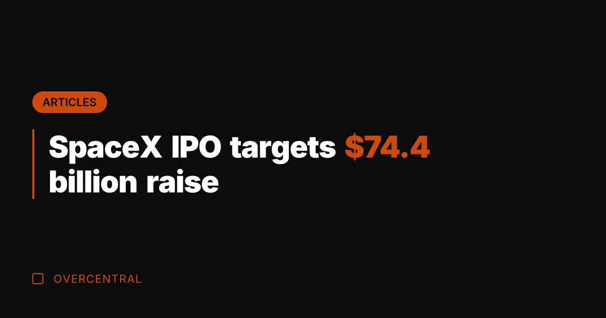 SpaceX IPO targets .4 billion raise