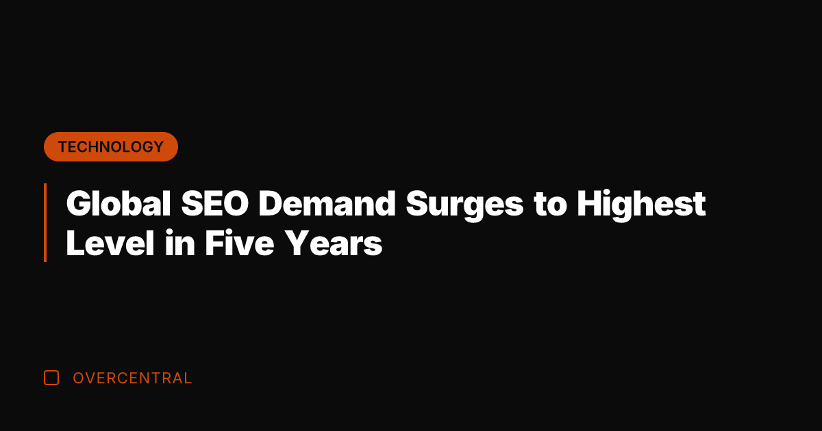 Global SEO Demand Surges to Highest Level in Five Years