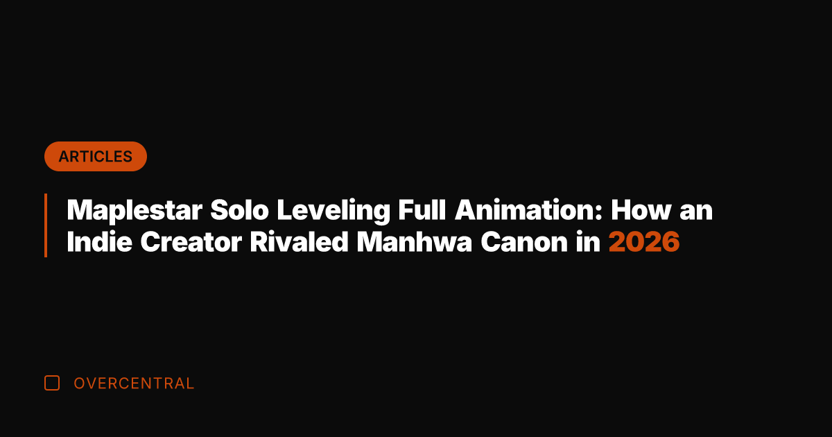 Maplestar Solo Leveling Full Animation: How an Indie Creator Rivaled Manhwa Canon