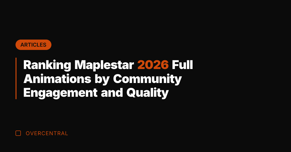 Ranking Maplestar 2026 Full Animations by Community Engagement and Quality
