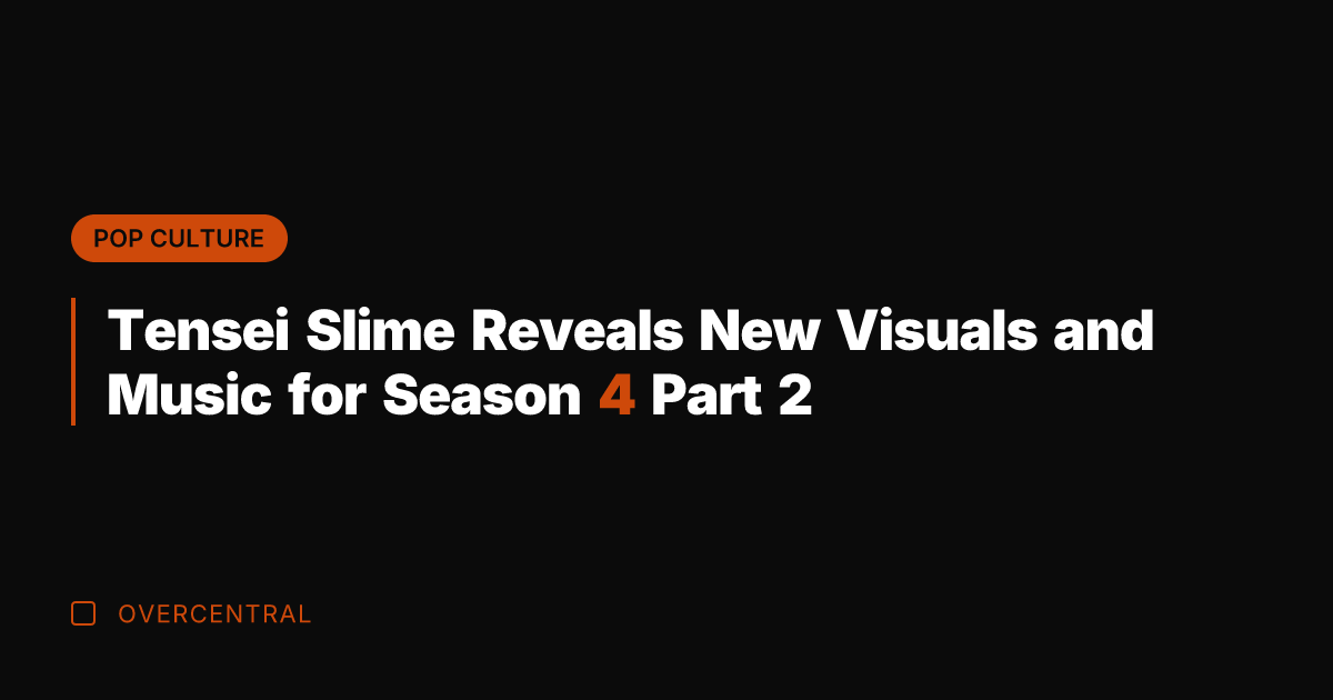 Tensei Slime Reveals New Visuals and Music for Season 4 Part 2