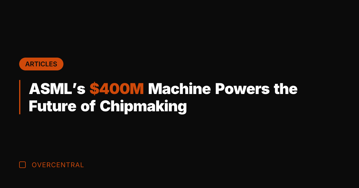 ASML's 0M Machine Powers the Future of Chipmaking