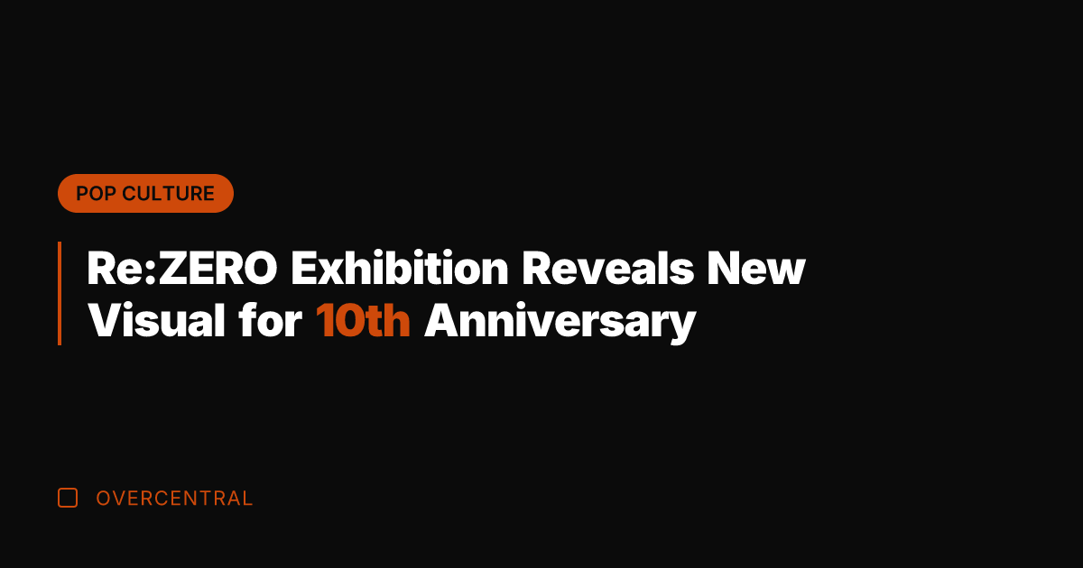 Re:ZERO Exhibition Reveals New Visual for 10th Anniversary