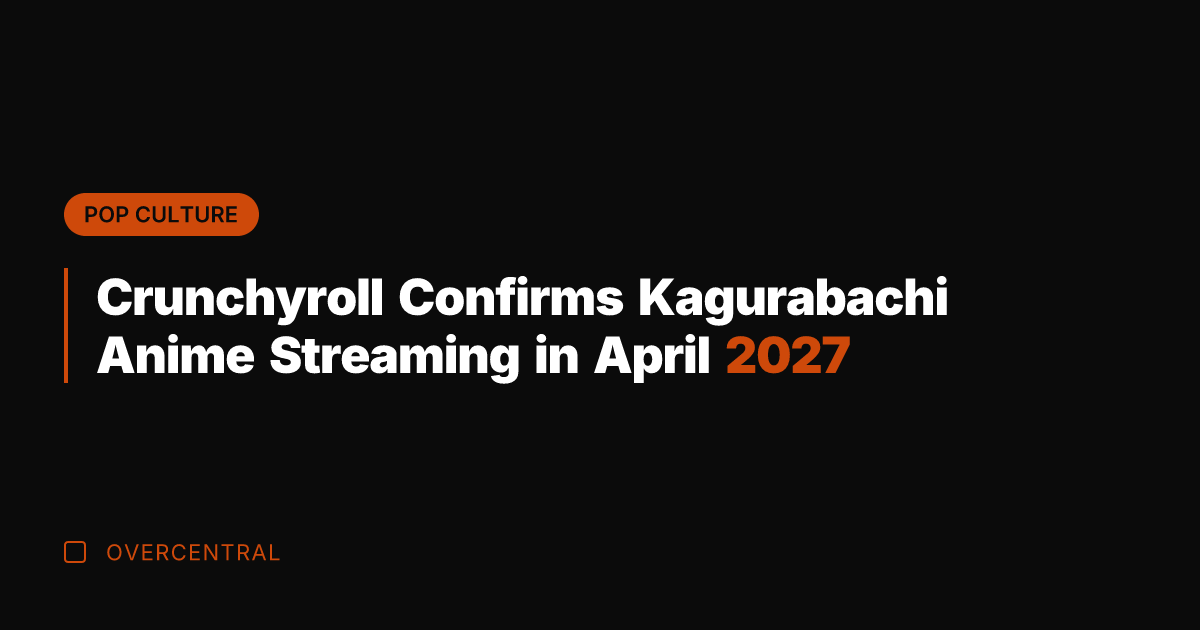 Crunchyroll Confirms Kagurabachi Anime Streaming in April 2027