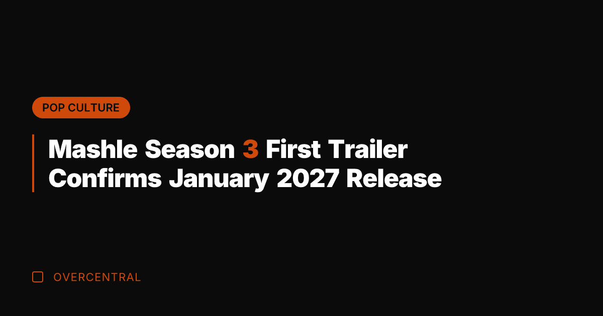 Mashle Season 3 First Trailer Confirms January 2027 Release