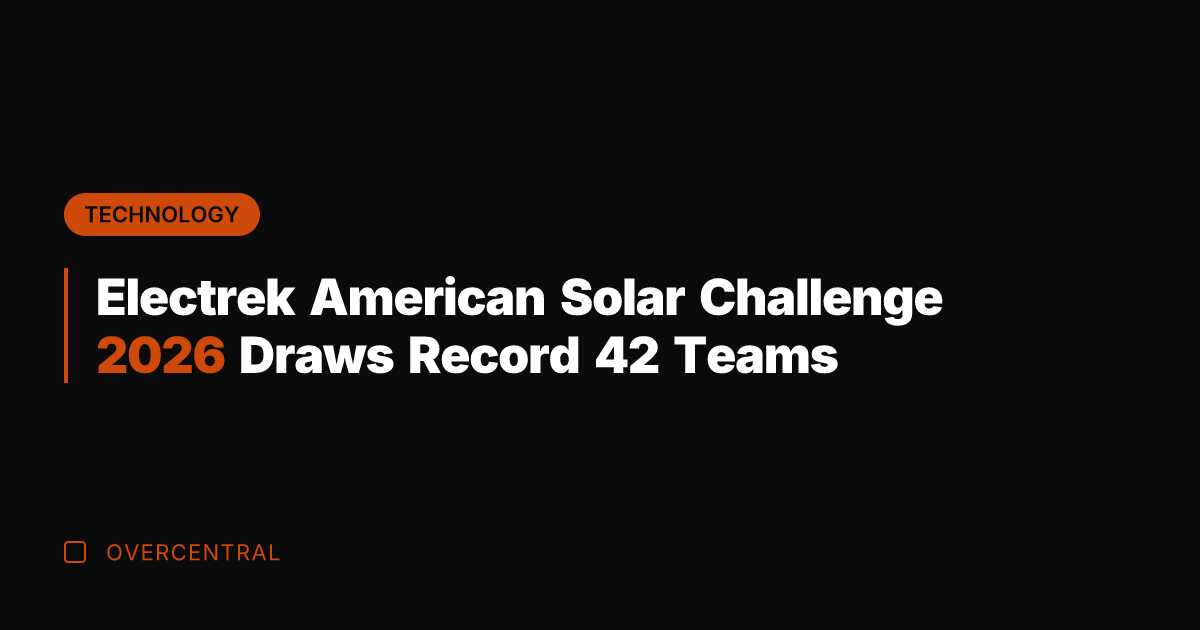 Electrek American Solar Challenge 2026 Draws Record 42 Teams