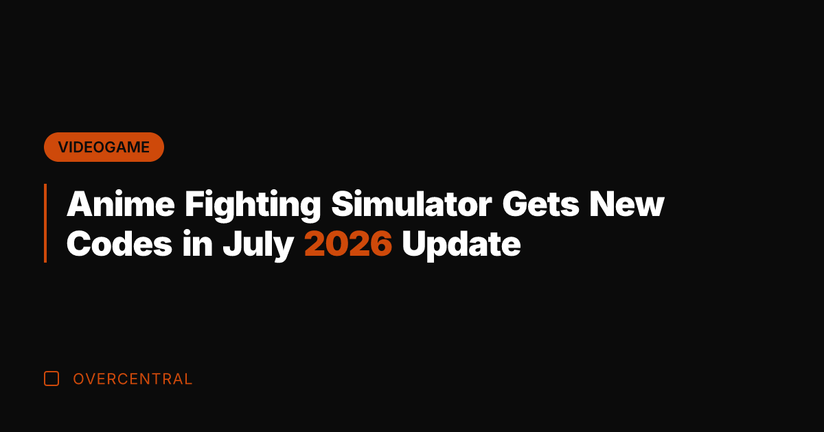 Anime Fighting Simulator Gets New Codes in July 2026 Update