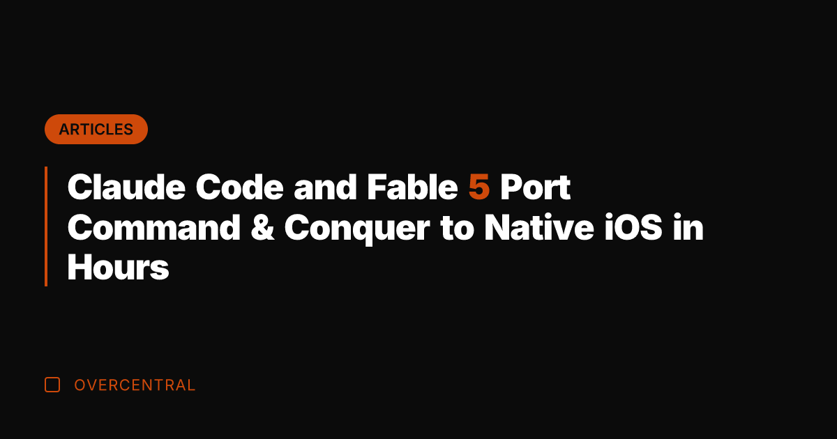 Claude Code and Fable 5 Port Command & Conquer to Native iOS