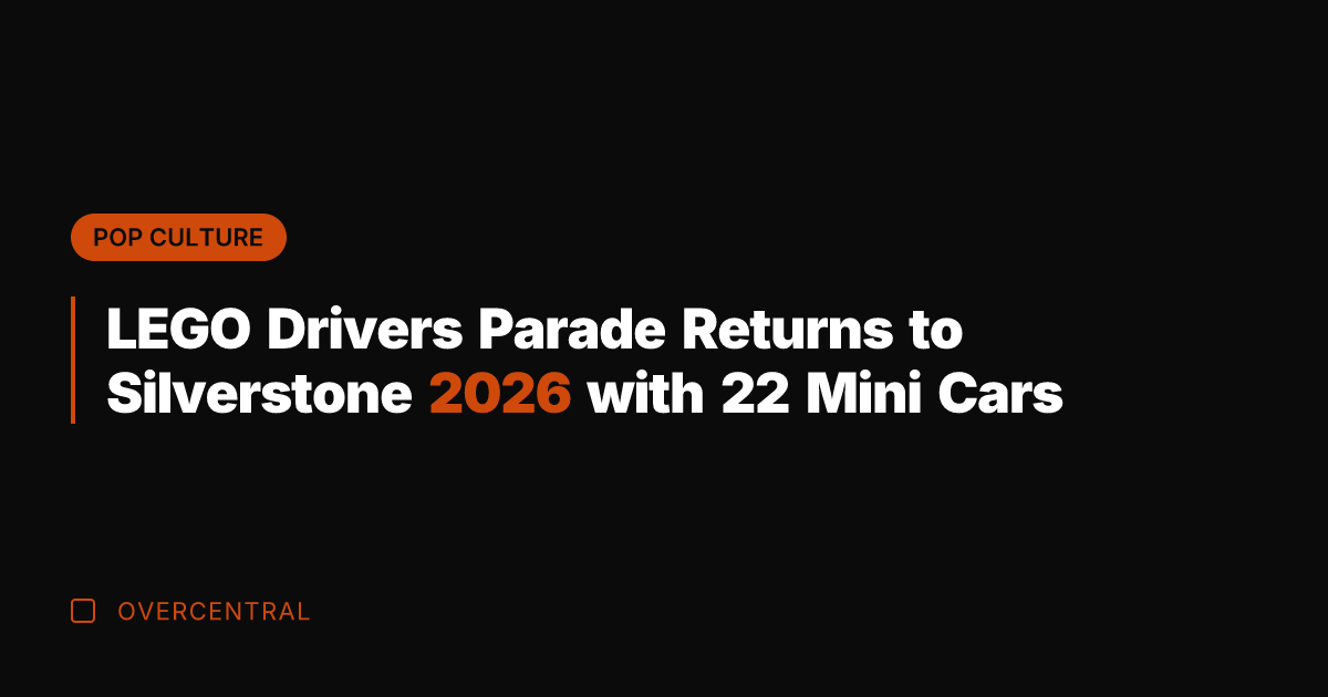 LEGO Drivers Parade Returns to Silverstone 2026 with 22 Mini Cars