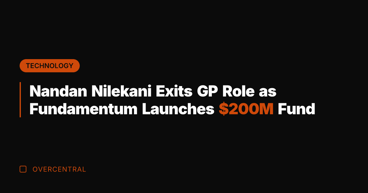 Nandan Nilekani Exits GP Role as Fundamentum Launches 0M Fund