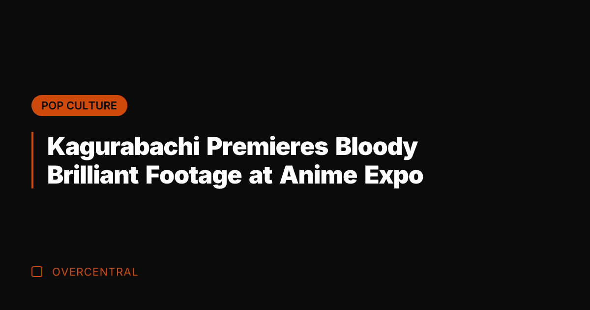 Kagurabachi Premieres Bloody Brilliant Footage at Anime Expo