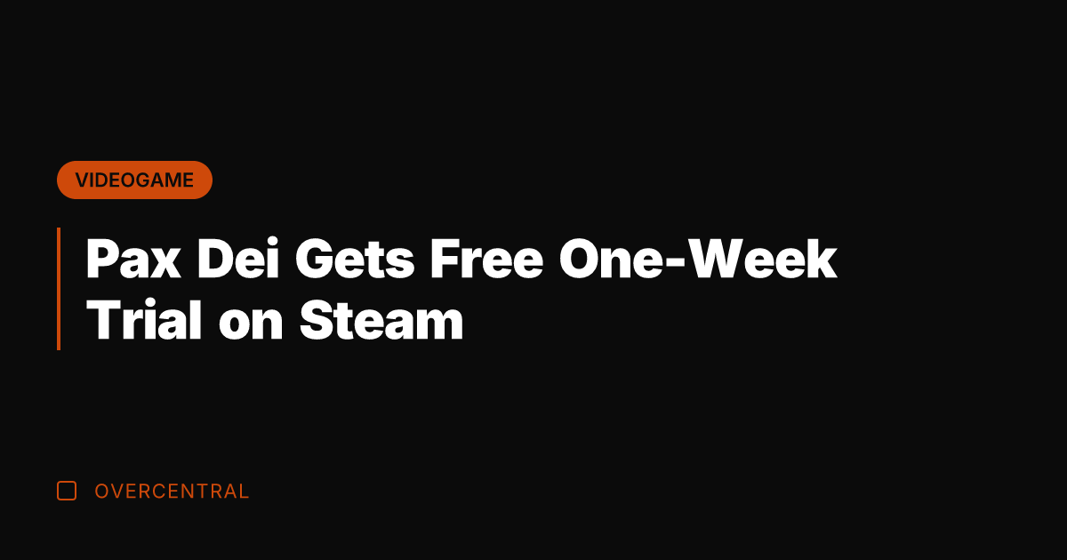 Pax Dei Gets Free One-Week Trial on Steam