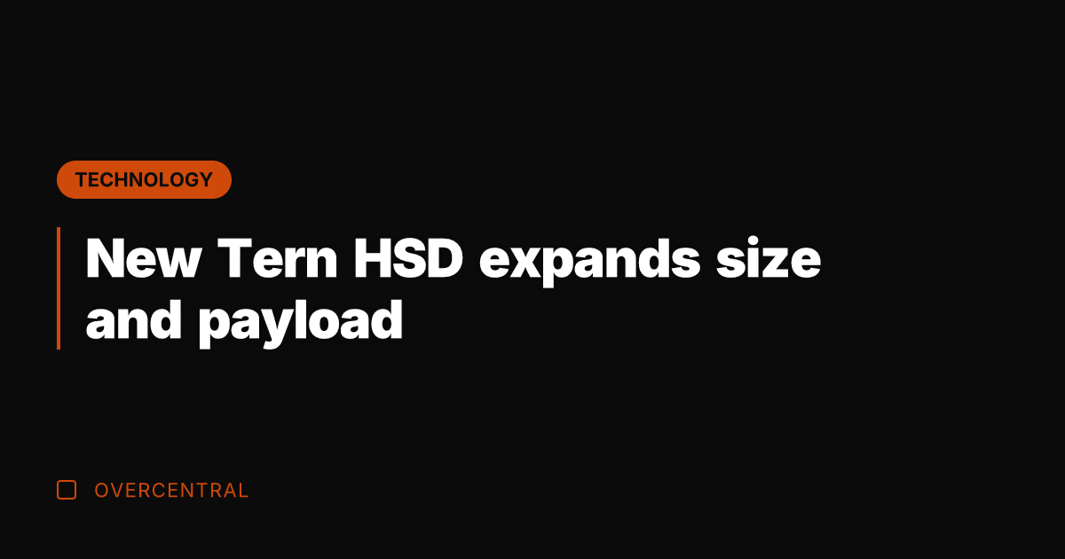 New Tern HSD expands size and payload