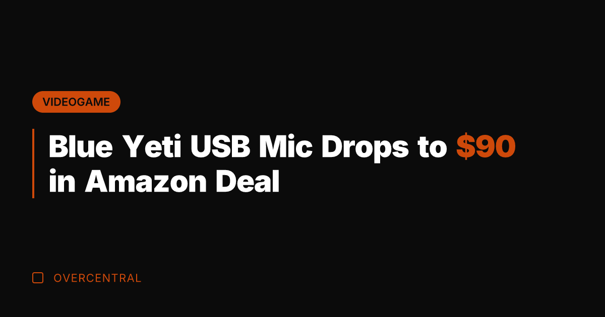 Blue Yeti USB Mic Drops to  in Amazon Deal