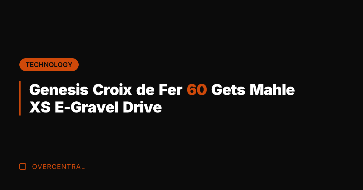 Genesis Croix de Fer 60 Gets Mahle XS E-Gravel Drive