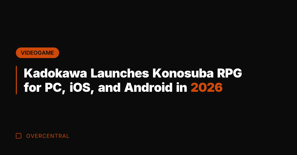 Kadokawa Launches Konosuba RPG for PC, iOS, and Android in 2026