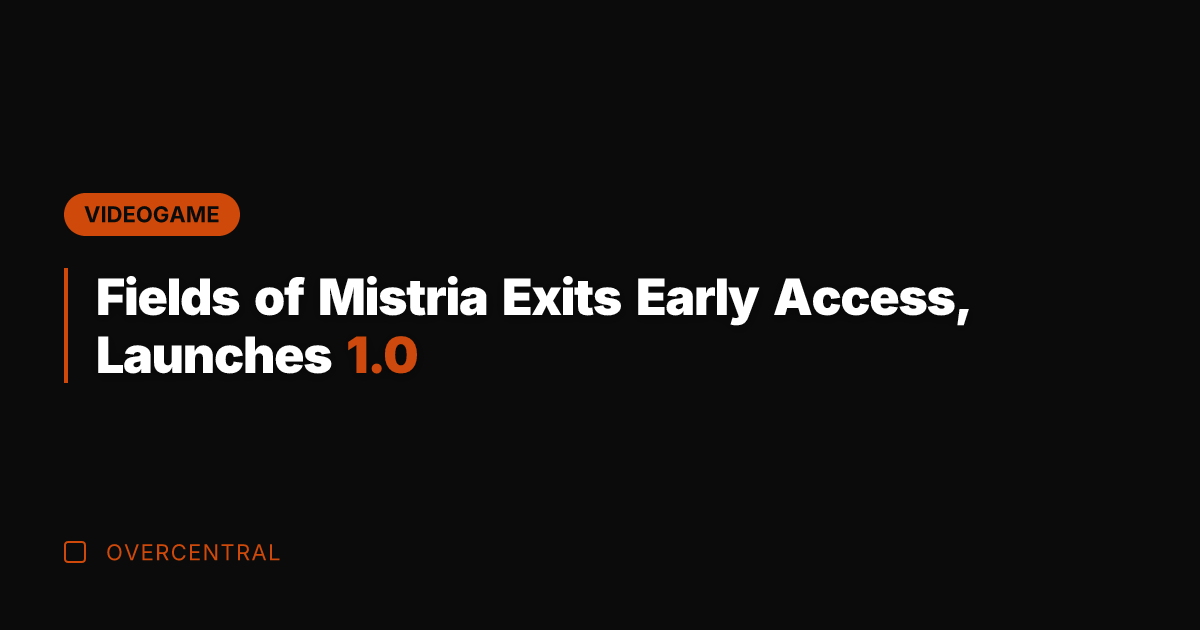 Fields of Mistria Exits Early Access, Launches 1.0
