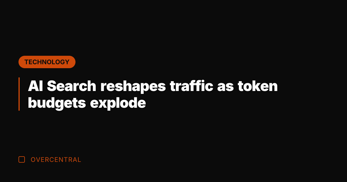 AI Search reshapes traffic as token budgets explode