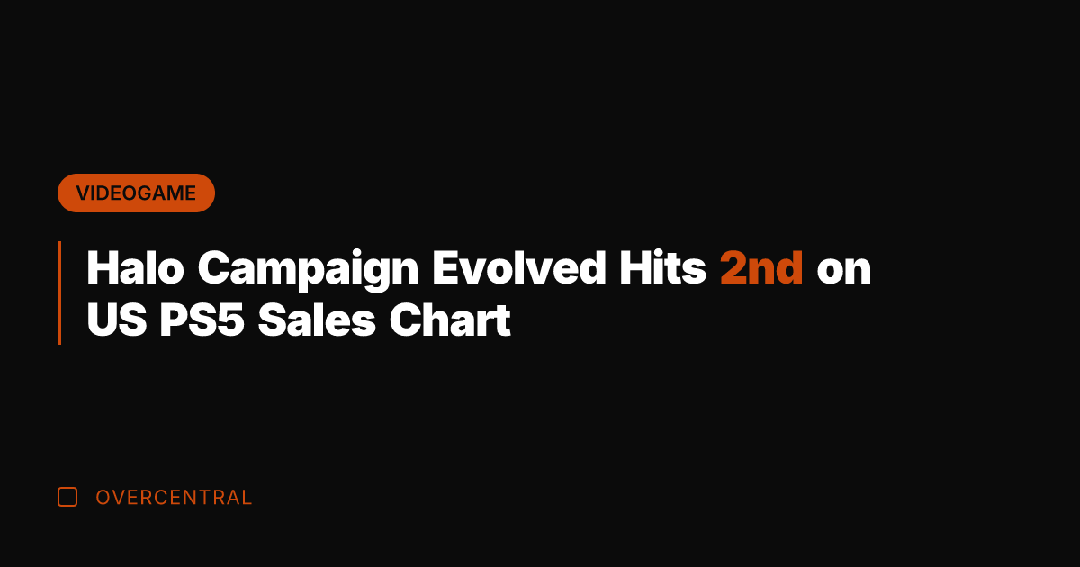 Halo Campaign Evolved Hits 2nd on US PS5 Sales Chart