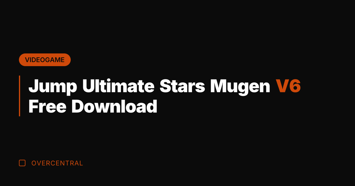 Jump Ultimate Stars Mugen V6 Free Download