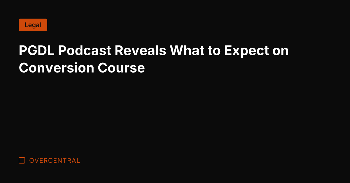 PGDL Podcast Reveals What to Expect on Conversion Course
