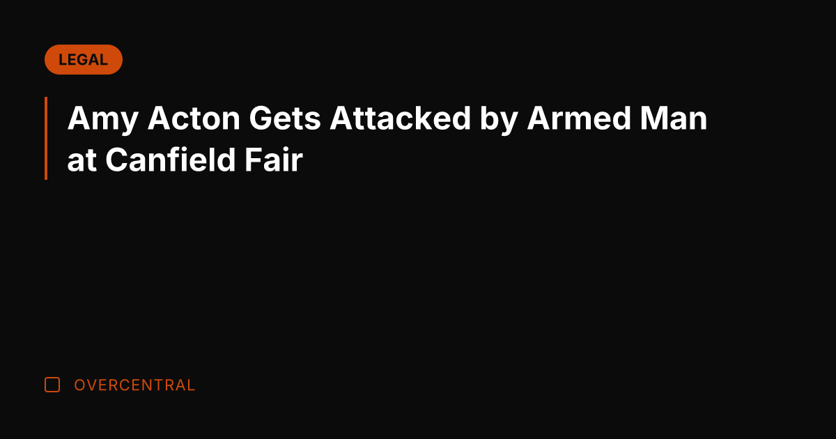 Amy Acton Gets Attacked by Armed Man at Canfield Fair
