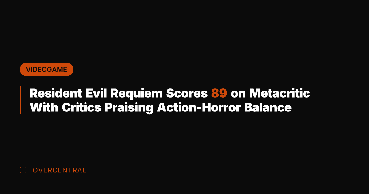 Resident Evil Requiem Scores 89 on Metacritic With Critics Praising Action-Horror Balance