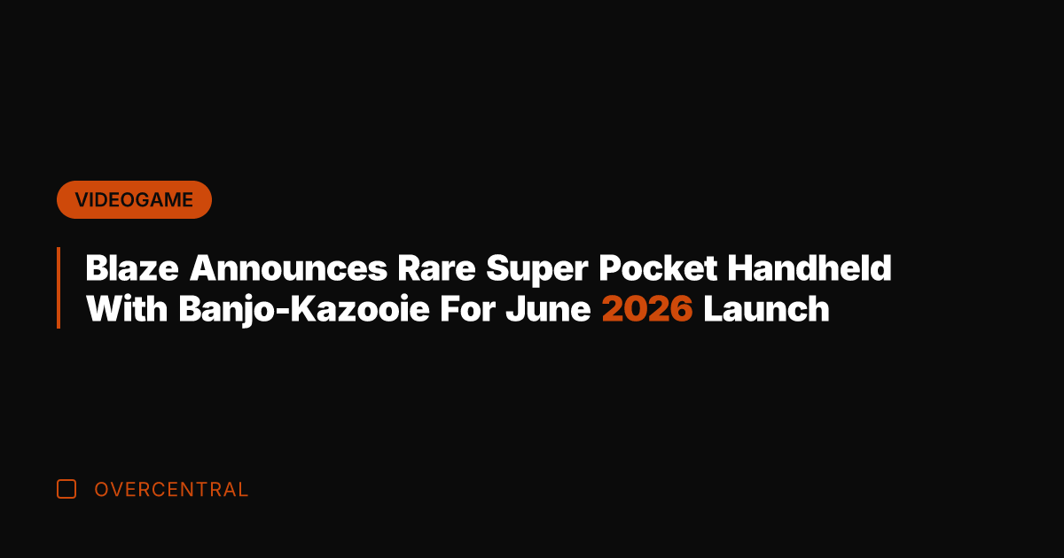 Blaze Announces Rare Super Pocket Handheld With Banjo-Kazooie For June 2026 Launch