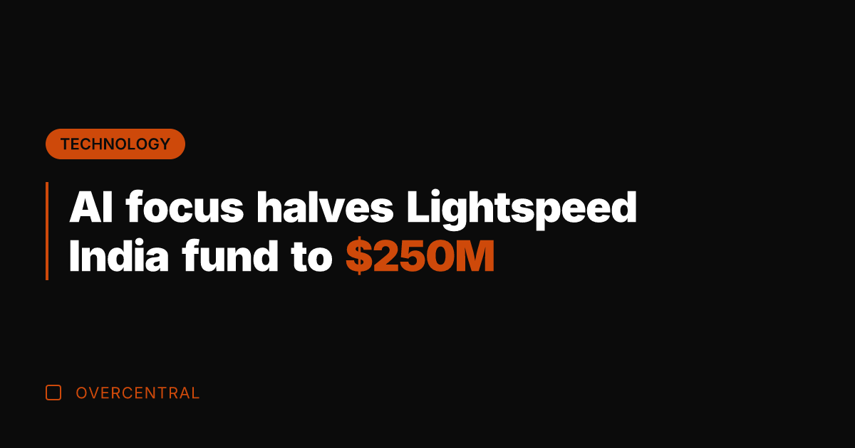 AI focus halves Lightspeed India fund to 0M