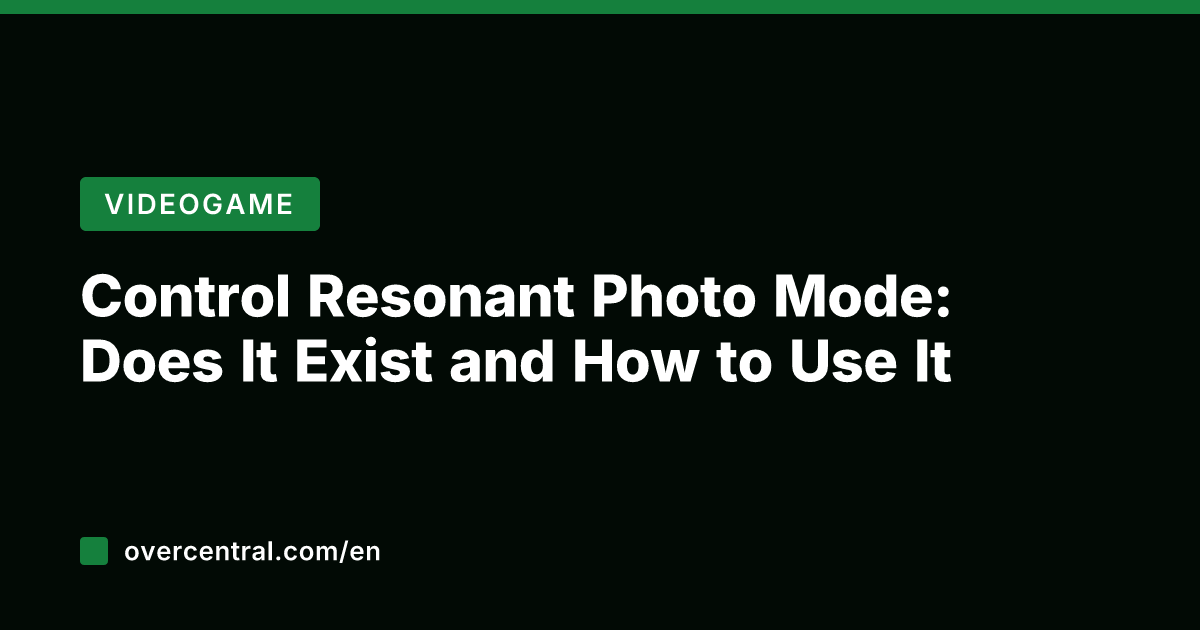 Control Resonant Photo Mode: Does It Exist and How to Use It