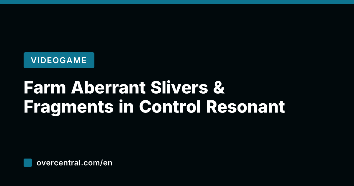 Farm Aberrant Slivers & Fragments in Control Resonant
