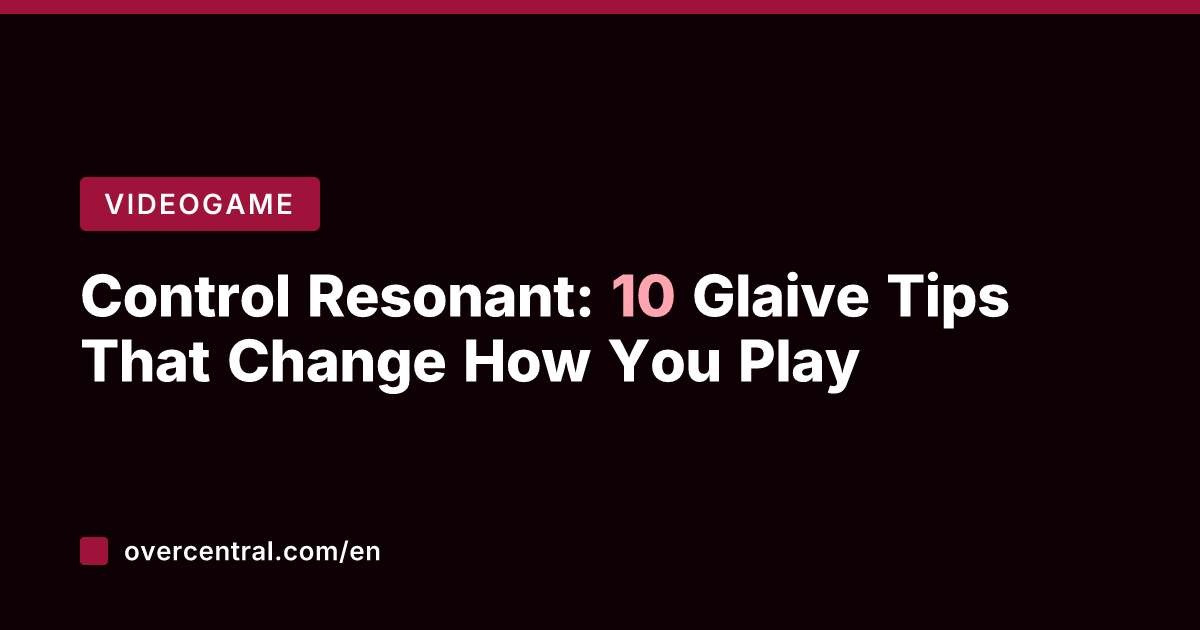 Control Resonant: 10 Glaive Tips That Change How You Play