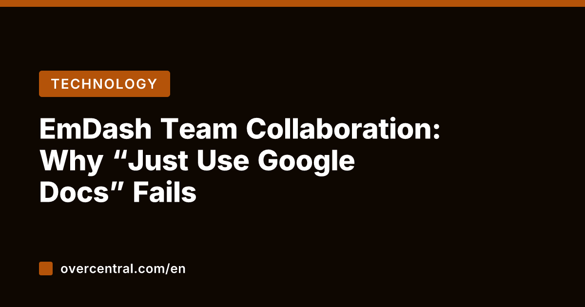 EmDash Team Collaboration: Why "Just Use Google Docs" Fails