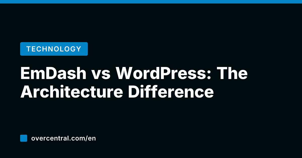 EmDash vs WordPress: The Architecture Difference