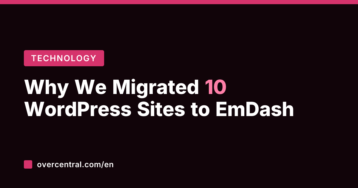 Why We Migrated 10 WordPress Sites to EmDash