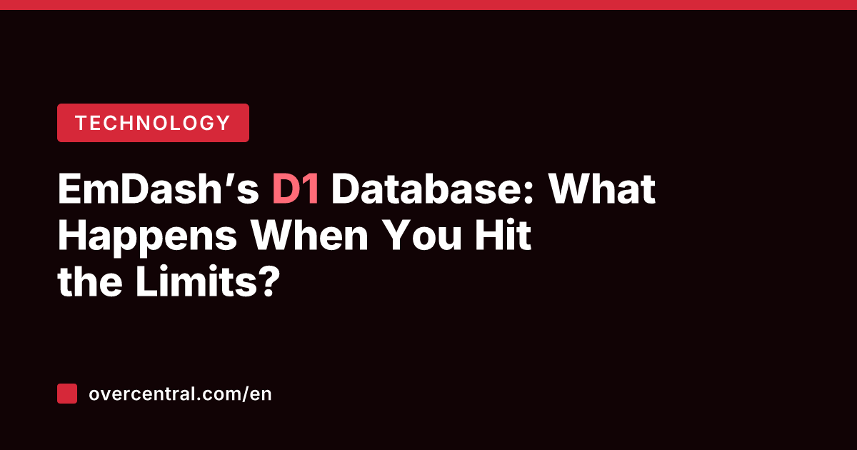 EmDash’s D1 Database: What Happens When You Hit the Limits?
