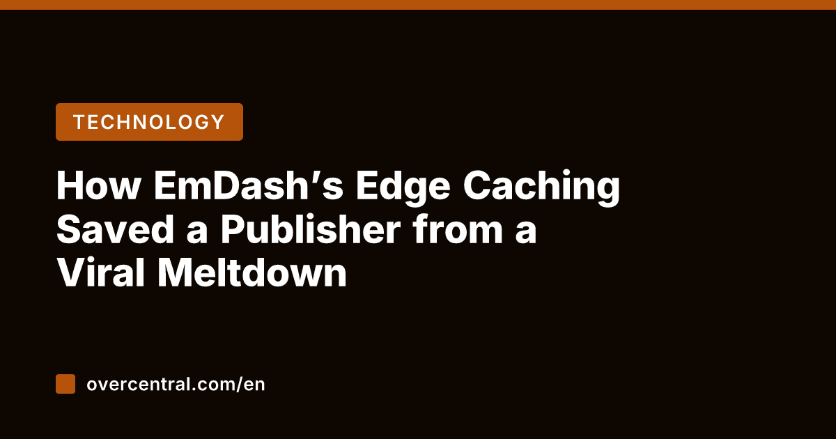 How EmDash’s Edge Caching Saved a Publisher from a Viral Meltdown