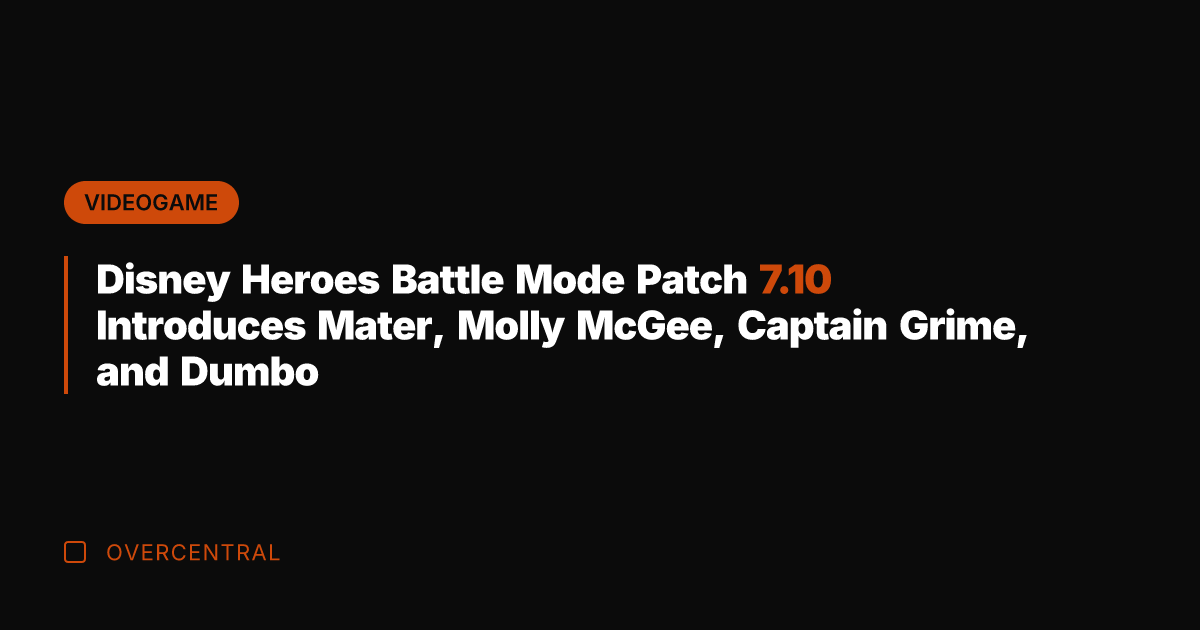 Disney Heroes Battle Mode Patch 7.10 Introduces Mater, Molly McGee, Captain Grime,
