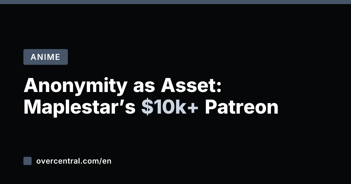Anonymity as Asset: Maplestar's k+ Patreon