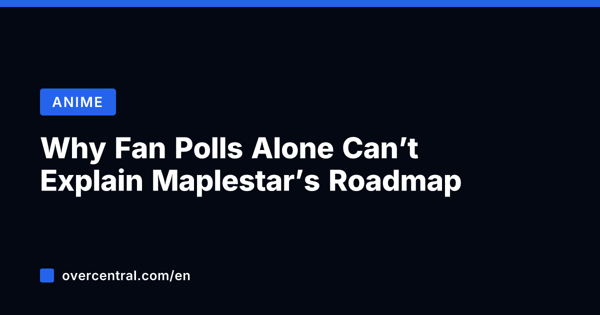 Why Fan Polls Alone Can't Explain Maplestar's Roadmap