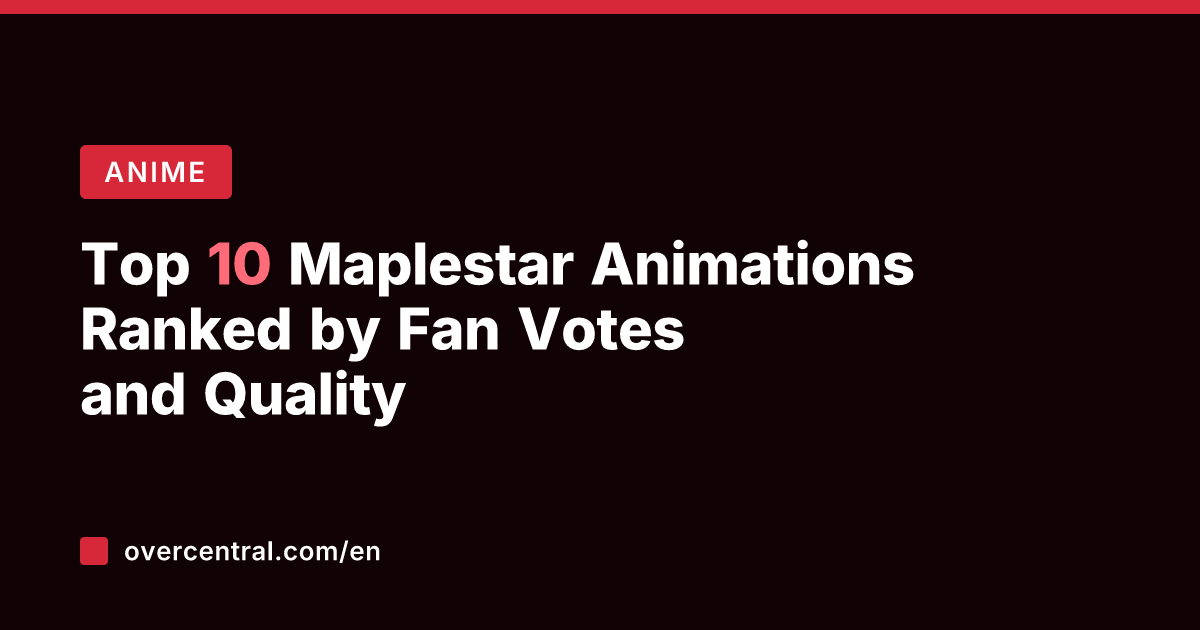Top 10 Maplestar Animations Ranked by Fan Votes and Quality