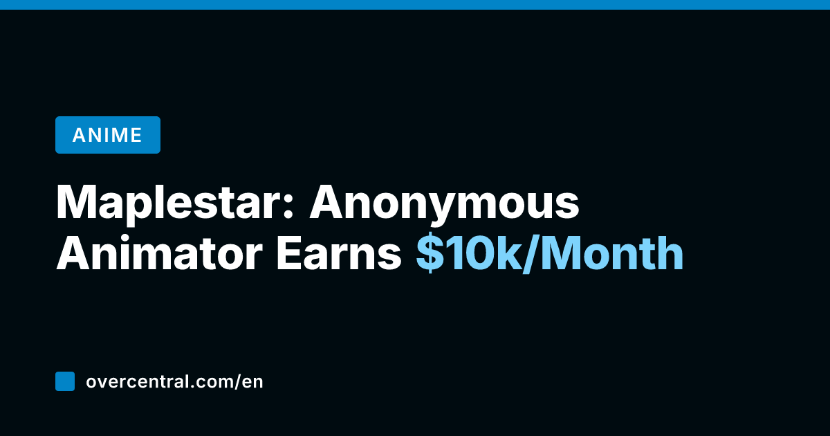 Maplestar: Anonymous Animator Earns k/Month