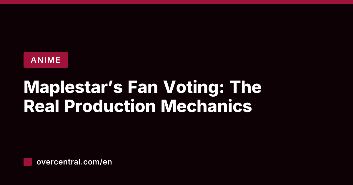 Maplestar's Fan Voting: The Real Production Mechanics
