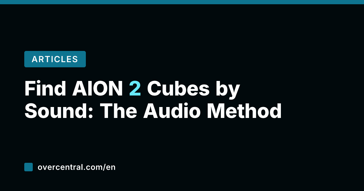 Find AION 2 Cubes by Sound: The Audio Method